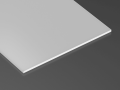 Capac Superwide PLEXI Lăptos pentru profil de aluminiu - 1m 