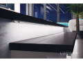Profil de aluminiu A pentru benzile LED - Inox - 1m