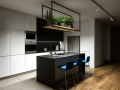 Profil de aluminiu DUAL pentru benzile LED - Argintiu brut - 2m