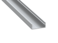 Profil de aluminiu DUAL pentru benzile LED - Anodizat argintiu - 1m