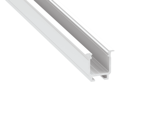 Profil de aluminiu W pentru benzile LED - Alb - 1m