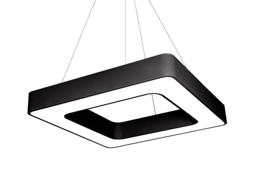 Lampă tavan suspendată LED Qnea V2 72W - Negru - Alb neutru (4500K)