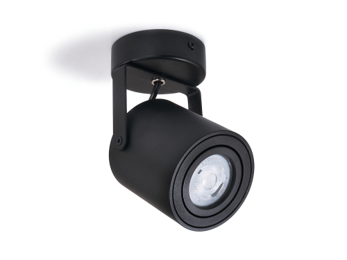 Corp de iluminat cu halogen montat pe zid de perete și tavan LED Abi x1 - Negru