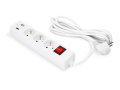 Prelungitor bară 3m - 3 x prize de alimentare 230V + 2 x USB - Alb