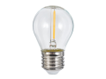 Set: Ghirlandă grădină 15m 15xE27 + 15x Bec cu LED E27 1.3W filament