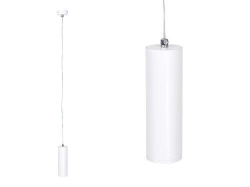 Lampă tavan suspendată din seria Moderne & Scandi: Agi L 5.5x17cm GU10 – Alb