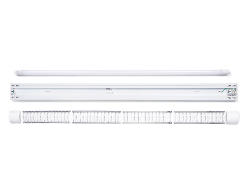 Set: 1x Corp de iluminat montat pe zid R2 1x120cm + 1x Tub LED 18W - Alb neutru (4500K) 