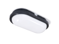 Lampă de canal IP65 LED Torton Oval 15W Negru - Alb neutru (4000K)