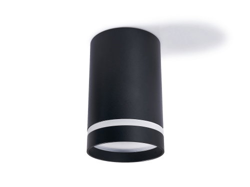 Corp de iluminat halogen fix montat pe zid din aluminu LED Ring - Negru