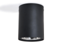 Corp de iluminat halogen mobil montat pe zid din aluminu LED Busto L x1 – Negru/argintiu