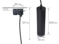 Set Steka Ring lampă de șină LED GU10 x4 + șină conductor 2m - Negru