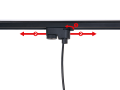 Set Steka Ring lampă de șină LED GU10 x4 + șină conductor 2m - Negru