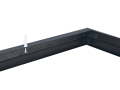 Set Panou pentru tavan casetat LED 120x30 50W - Alb neutru (4000K) + Ramă din aluminiu Negru