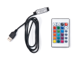 Set bandă LED 5V IP20 5m - RGB + USB cu telecomandă IR pentru iluminarea de fundal a televizorului