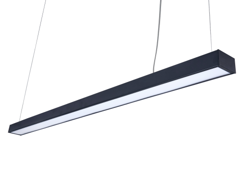 Lampă tavan suspendată LED Linea 40W - Negru - Alb neutru (4500K)