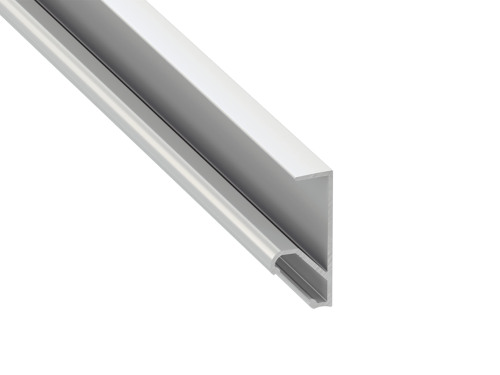 Profil din aluminiu Q18 pentru benzi LED - Argintiu brut - 1m