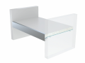 Profil din aluminiu Q18 pentru benzi LED - Argintiu brut - 1m