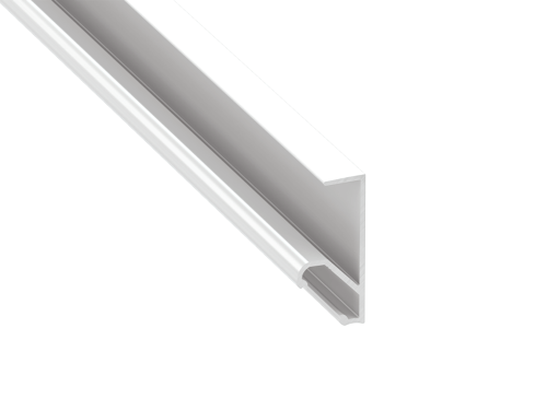 Profil de aluminiu Q18 pentru benzi LED - Alb - 2m