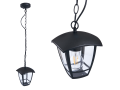 Lampa de fațadă - aplica de grădină - corp de iluminat exterior E27 LED Niko - Atârnată - Neagră