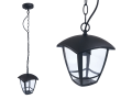 Lampa de fațadă - aplica de grădină - corp de iluminat exterior E27 LED Niko - Atârnată - Neagră