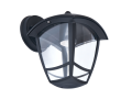 Lampa de fațadă - aplica de grădină - corp de iluminat exterior E27 LED Niko - Montare pe perete în jos - Neagră