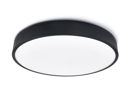 Panou LED rotund montat pe zid LED Big 48W - Negru - Alb neutru (4500K)
