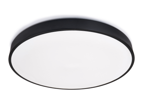 Panou LED rotund montat pe zid LED Big 72W - Negru - Alb neutru (4500K)