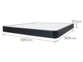 Panou LED pătrat montat pe zid LED Big 72W - Negru - Alb neutru (4500K)