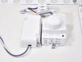 Panou pătrat montată pe zid cu senzor de mișcare și amurg LED Big 24W - Negru - Alb neutru (4500K)