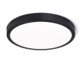 Panou LED rotund montat pe zid Classic 24W - Negru - Alb neutru (4500K)