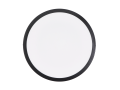 Panou LED rotund montat pe zid Classic 24W - Negru - Alb neutru (4500K)