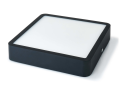 Panou LED pătrat montat pe zid Modern 18W - Negru - Alb neutru (4500K)