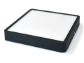 Panou LED pătrat montat pe zid Modern 24W - Negru - Alb neutru (4500K)