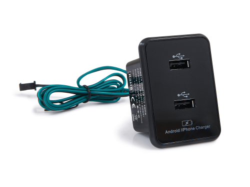 Încărcător încastrat 2xUSB pentru telefon Samsung, Iphone, Xiaomi 
