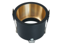 Corp de iluminat halogen fix încastrat din aluminiu LED Deep Mila – Negru/auriu