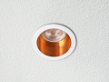 Corp de iluminat halogen fix încastrat din aluminiu LED Deep Mila – Negru/auriu