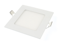 Panou pătrat încastrat LED Classic 6W - Alb cald (3000K)