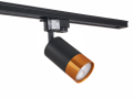  Carcasă de tip reflector pentru șină GU10 LED Steka Klemens - Neagră-Aurie 