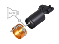 Carcasă de tip reflector pentru șină GU10 LED Steka Klemens - Neagră-Aurie 