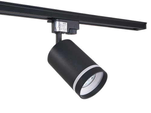  Corp de iluminat cu halogen pe șină GU10 LED Steka Ring - Negru.