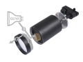  Corp de iluminat cu halogen pe șină GU10 LED Steka Ring - Negru.