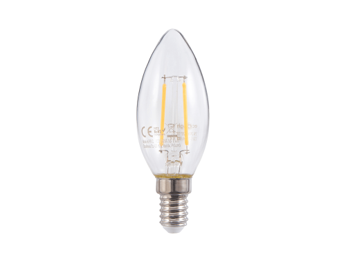  Șirop LED E14 2W Filament - Alb Cald (2700K)