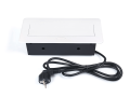 Priza încastrată în blatul biroului cu 2 prize și 2x USB 2.1 Multibox 2 - Alb