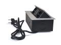 Priza încastrată în blatul biroului cu 2 prize și 2x USB 2.1 Multibox 2 - Argint