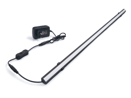 Corp de iluminat LED sub-dulap de colț - lampă de bucătărie - Maja 12W 100cm - Negru - Alb neutru (4500K)