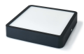 Panou LED pătrat montat pe zid Modern 18W - Negru - Alb neutru (4500K)