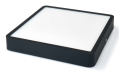 Panou LED pătrat montat pe zid Modern 24W - Negru - Alb neutru (4500K)