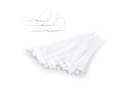 Colier de cablu 2.5x100mm - Alb - 100 buc.