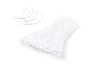 Colier de prindere pentru cablu 3.6x150mm - Alb - 100 buc