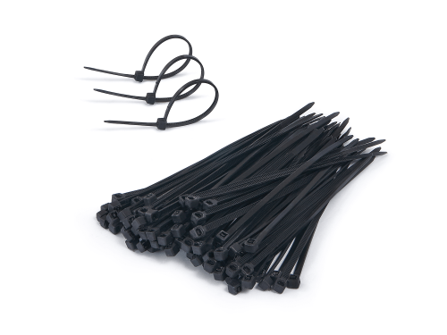 Colier de prindere pentru cablu 2.5x100mm - Negru - 100buc